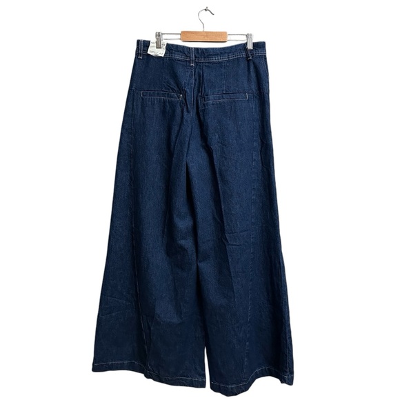 Free People We The Free Equinox Denim Trousers in Ritual Blue - Picture 7 of 13